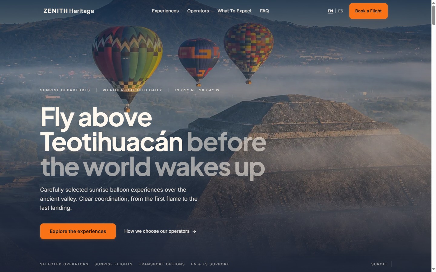 Sitio web de ZENITH Heritage